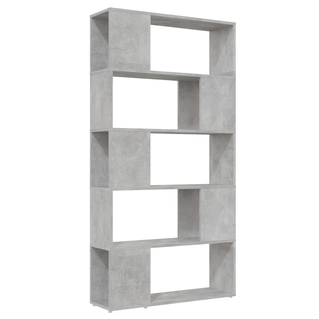 8720286651032_a_en_hd_1 vidaXL Book Cabinet Room Divider Concrete Grey 80x24x155 cm Engineered Wood - Image 2