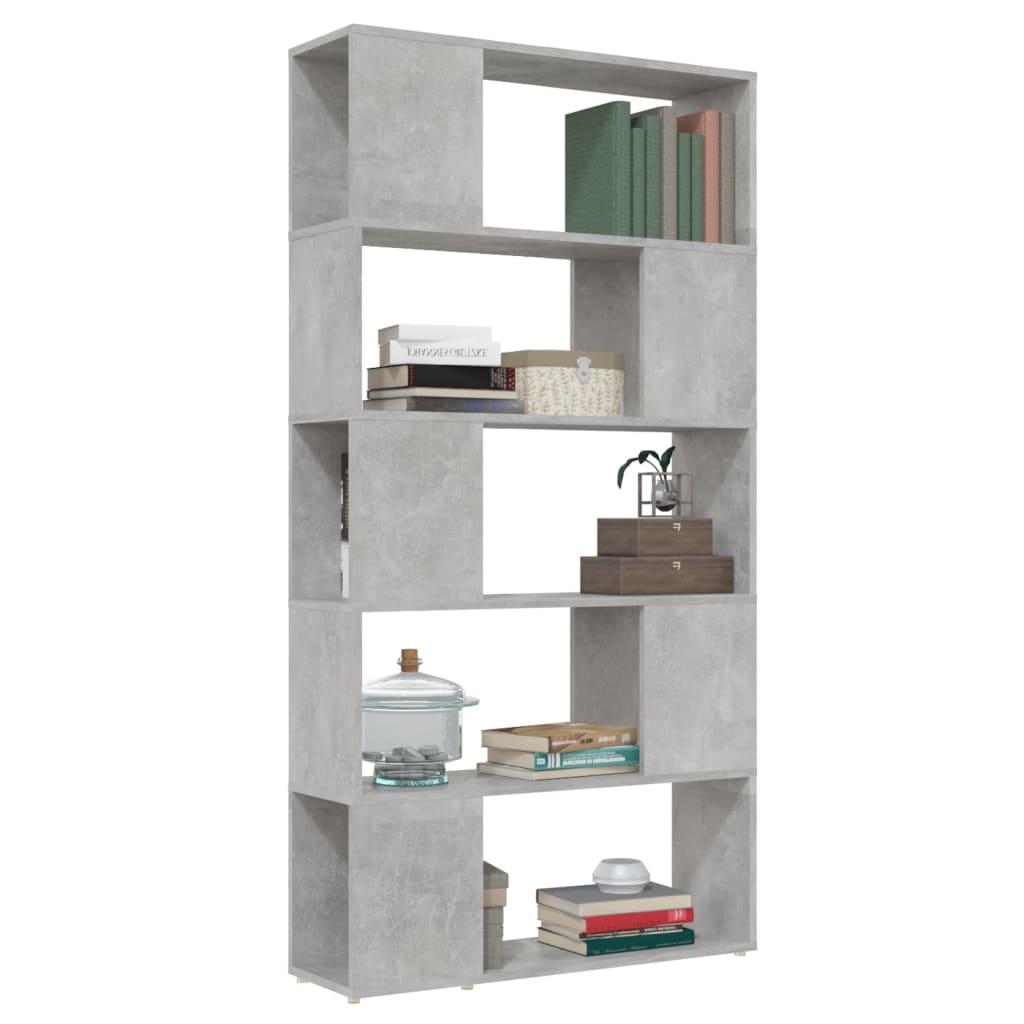 8720286651032_g_en_hd_3 vidaXL Book Cabinet Room Divider Concrete Grey 80x24x155 cm Engineered Wood - Image 6