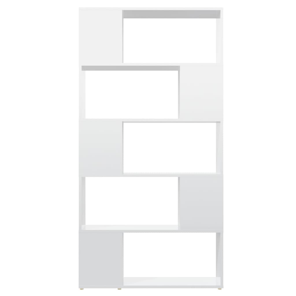 8720286651056_g_en_hd_1 vidaXL Book Cabinet Room Divider High Gloss White 80x24x155 cm Engineered Wood - Image 4