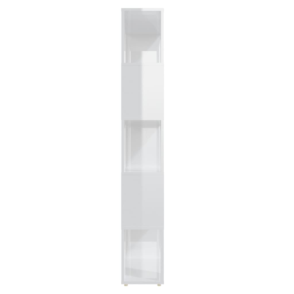 8720286651056_g_en_hd_2 vidaXL Book Cabinet Room Divider High Gloss White 80x24x155 cm Engineered Wood - Image 5