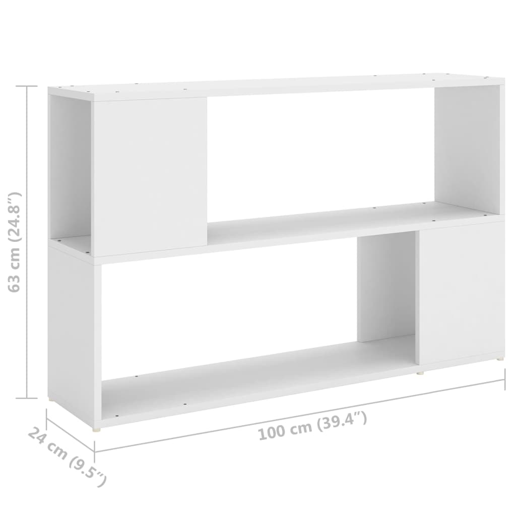 8720286651261_g_en_hd_5 vidaXL Book Cabinet White 100x24x63 cm Engineered Wood - Image 8