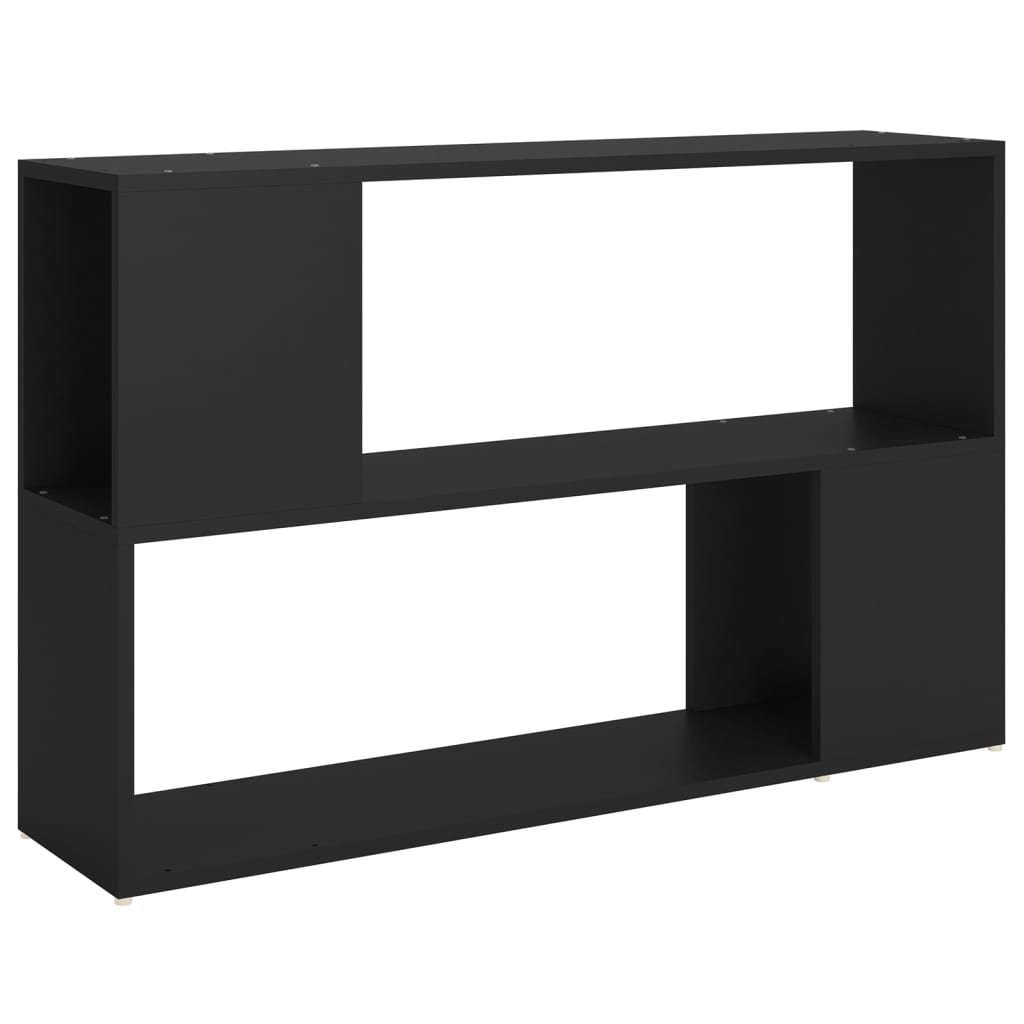 8720286651278_a_en_hd_1 vidaXL Book Cabinet Black 100x24x63 cm Engineered Wood - Image 2