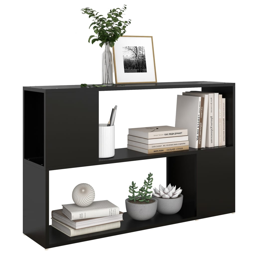8720286651278_g_en_hd_3 vidaXL Book Cabinet Black 100x24x63 cm Engineered Wood - Image 6