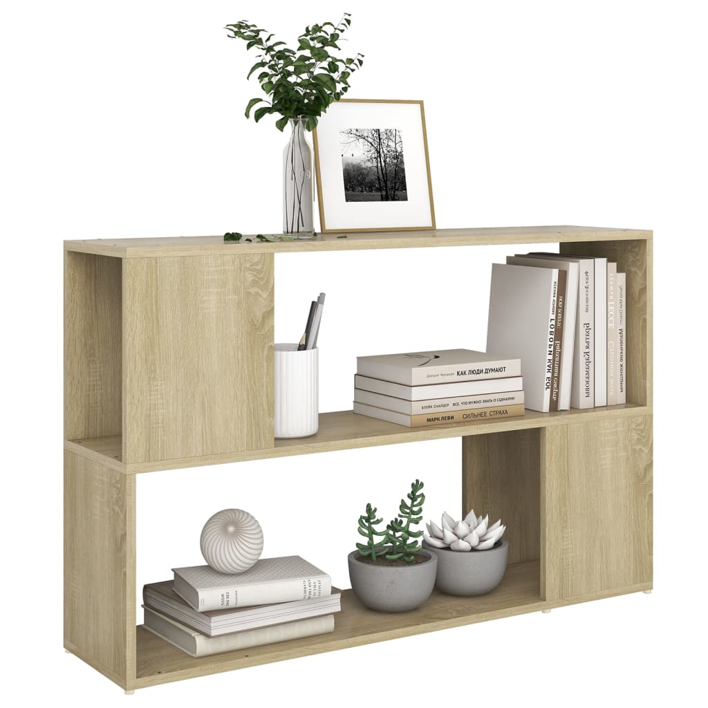8720286651292_g_en_hd_3 vidaXL Book Cabinet Sonoma Oak 100x24x63 cm Engineered Wood - Image 6