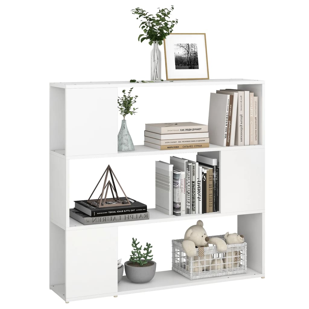 8720286651353_g_en_hd_2 vidaXL Book Cabinet Room Divider White 100x24x94 cm - Image 5