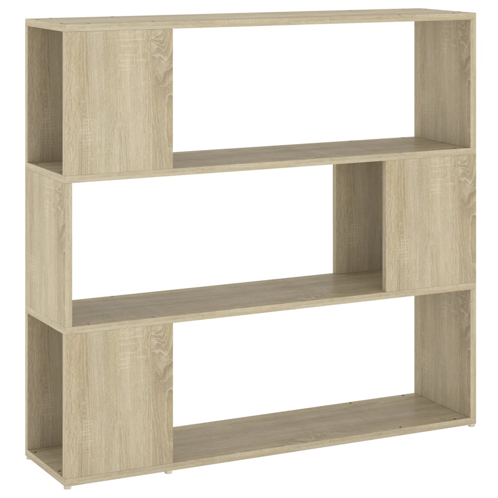 8720286651384_a_en_hd_1 vidaXL Book Cabinet Room Divider Sonoma Oak 100x24x94 cm - Image 2