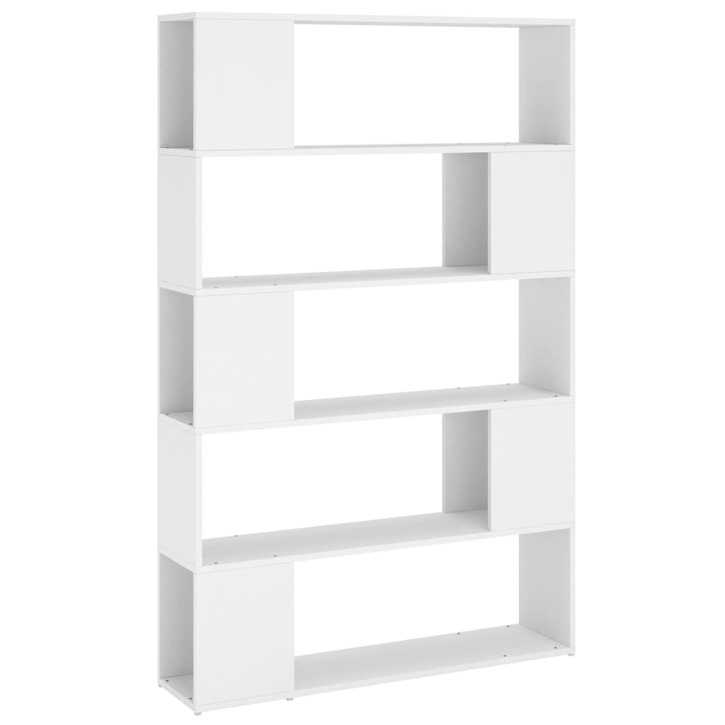 8720286651537_a_en_hd_1 vidaXL Book Cabinet Room Divider White 100x24x155 cm Engineered Wood - Image 2