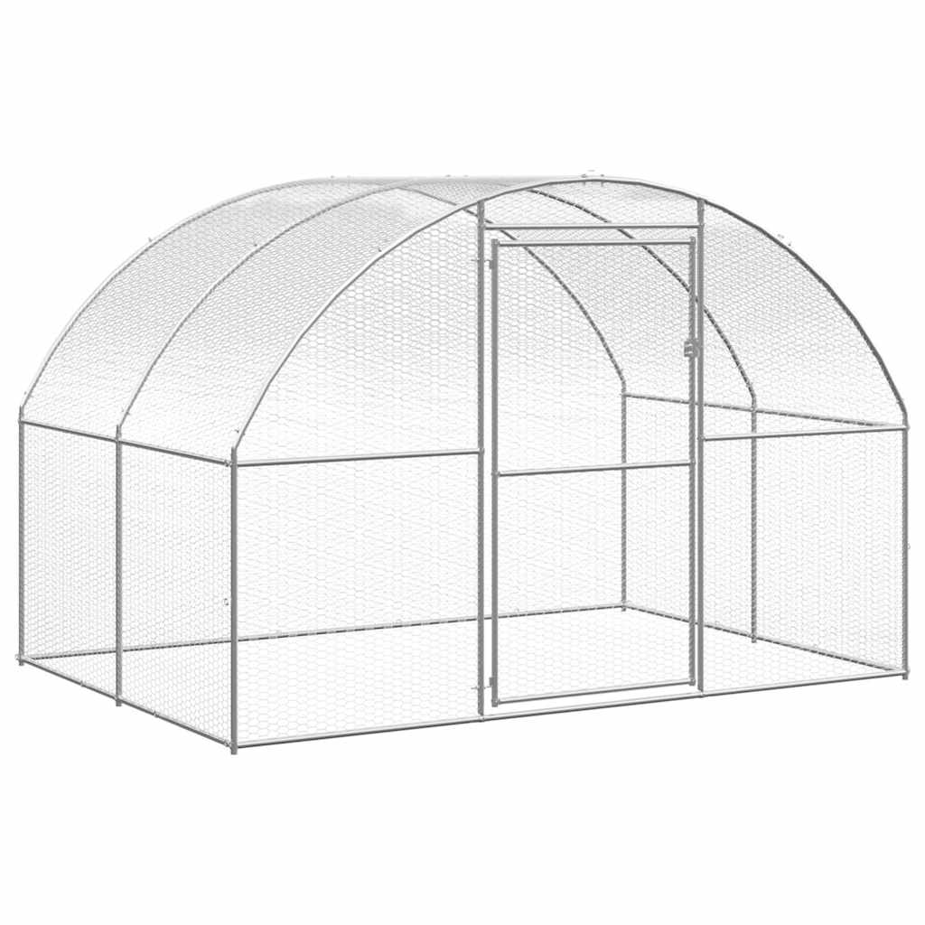 8720286651988_a_en_hd_1 vidaXL Outdoor Chicken Coop 3x2x2 m Galvanised Steel - Image 1