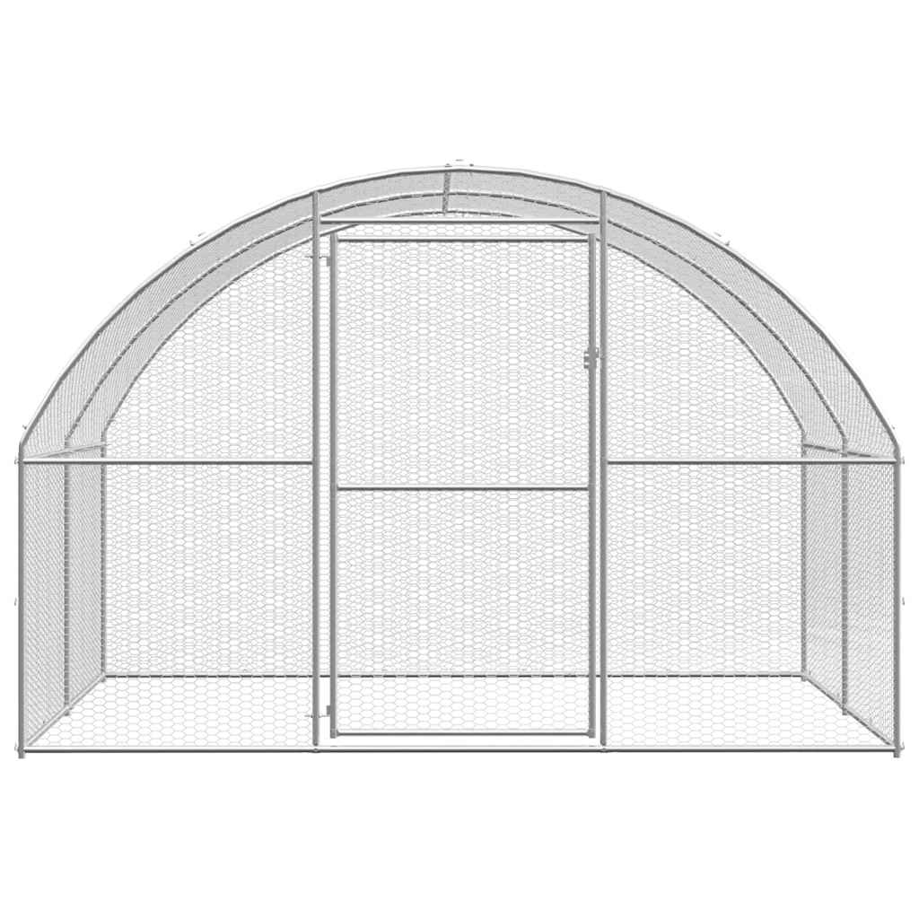 8720286651988_g_en_hd_1 vidaXL Outdoor Chicken Coop 3x2x2 m Galvanised Steel - Image 2