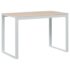 vidaXL Computer Desk White and Oak 110x60x73 cm Engineered Wood - Image 2