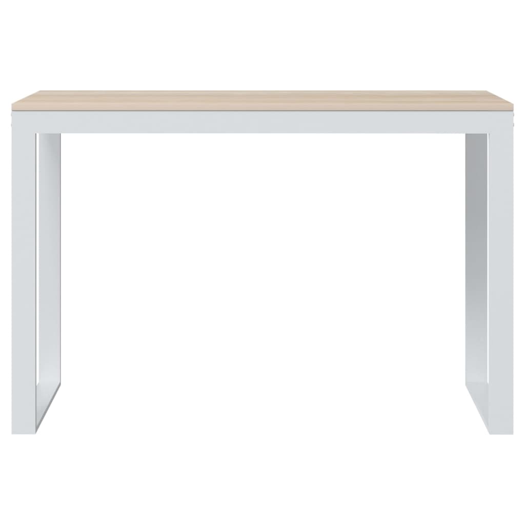 8720286652350_g_en_hd_1 vidaXL Computer Desk White and Oak 110x60x73 cm Engineered Wood - Image 3