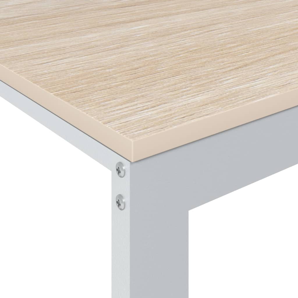 8720286652350_g_en_hd_3 vidaXL Computer Desk White and Oak 110x60x73 cm Engineered Wood - Image 5