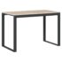 vidaXL Computer Desk Black and Oak 110x60x73 cm Engineered Wood - Image 2