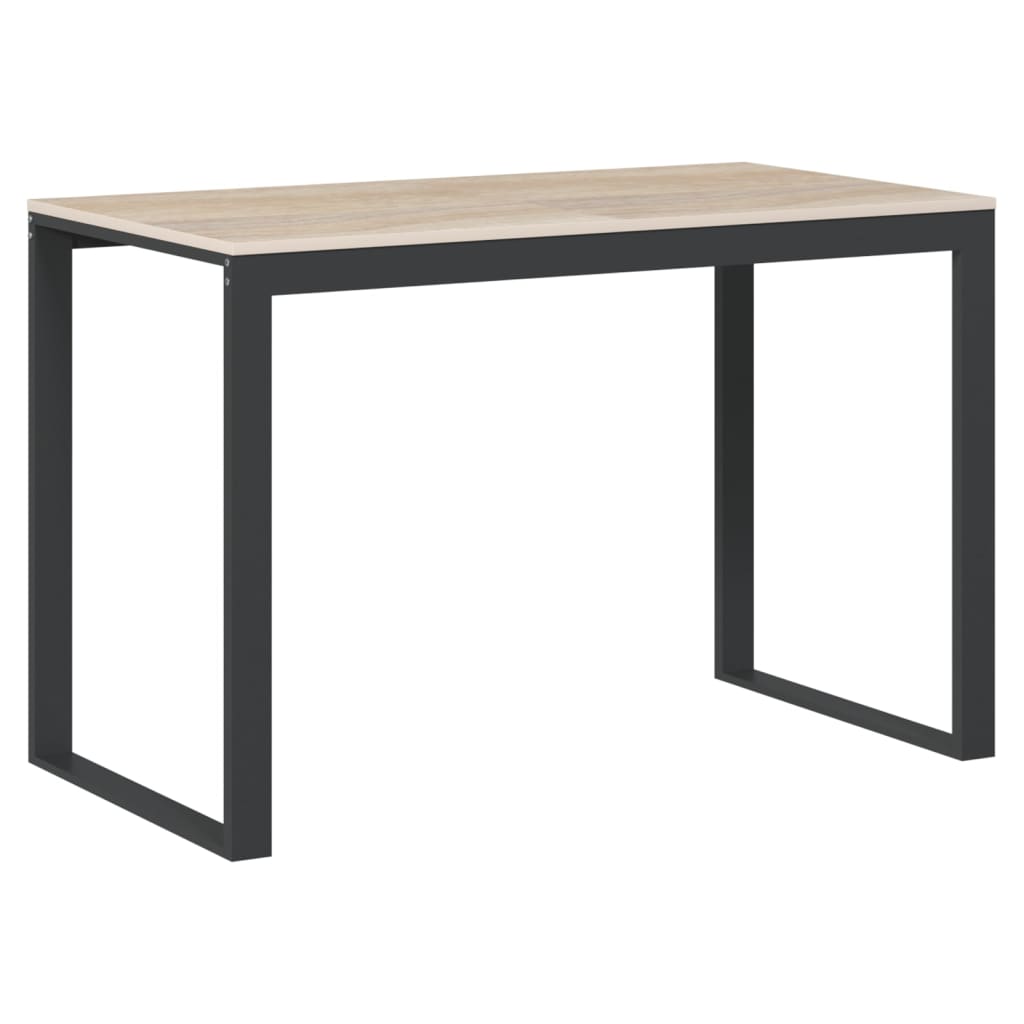 8720286652367_a_en_hd_1 vidaXL Computer Desk Black and Oak 110x60x73 cm Engineered Wood - Image 2