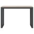 vidaXL Computer Desk Black and Oak 110x60x73 cm Engineered Wood - Image 3