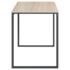 vidaXL Computer Desk Black and Oak 110x60x73 cm Engineered Wood - Image 4