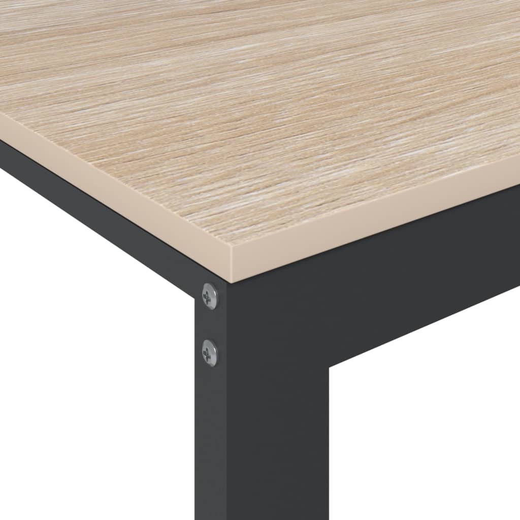 8720286652367_g_en_hd_3 vidaXL Computer Desk Black and Oak 110x60x73 cm Engineered Wood - Image 5