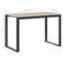 vidaXL Computer Desk Black and Oak 110x60x73 cm Engineered Wood - Image 6