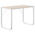 vidaXL Computer Desk White and Oak 110x60x73 cm Engineered Wood - Image 2
