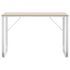 vidaXL Computer Desk White and Oak 110x60x73 cm Engineered Wood - Image 3