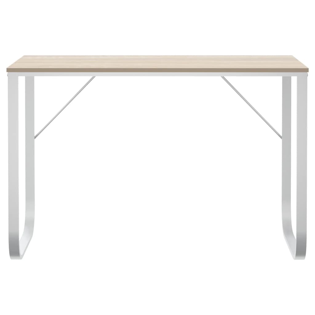 8720286652398_g_en_hd_1 vidaXL Computer Desk White and Oak 110x60x73 cm Engineered Wood - Image 3
