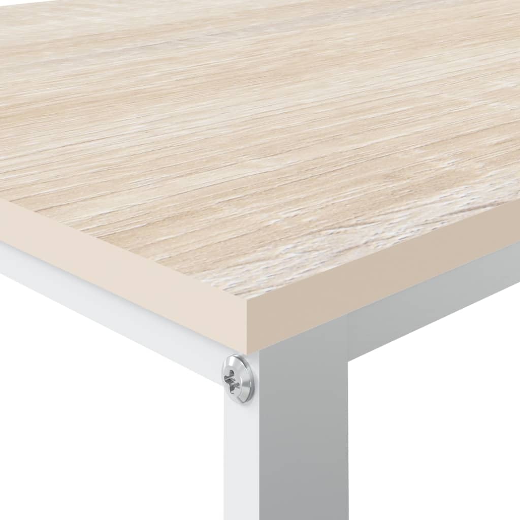 8720286652398_g_en_hd_3 vidaXL Computer Desk White and Oak 110x60x73 cm Engineered Wood - Image 5