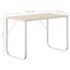 vidaXL Computer Desk White and Oak 110x60x73 cm Engineered Wood - Image 6