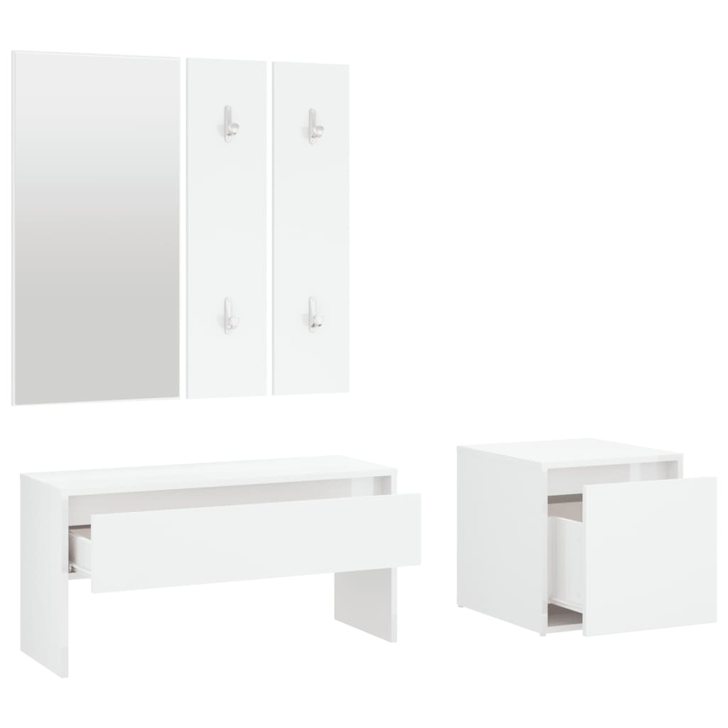 8720286661123_g_en_hd_3 vidaXL Hallway Furniture Set White Engineered Wood - Image 6