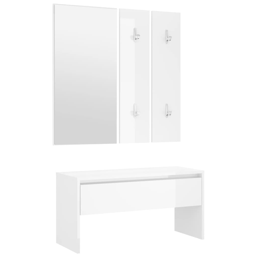 8720286661123_g_en_hd_4 vidaXL Hallway Furniture Set White Engineered Wood - Image 7