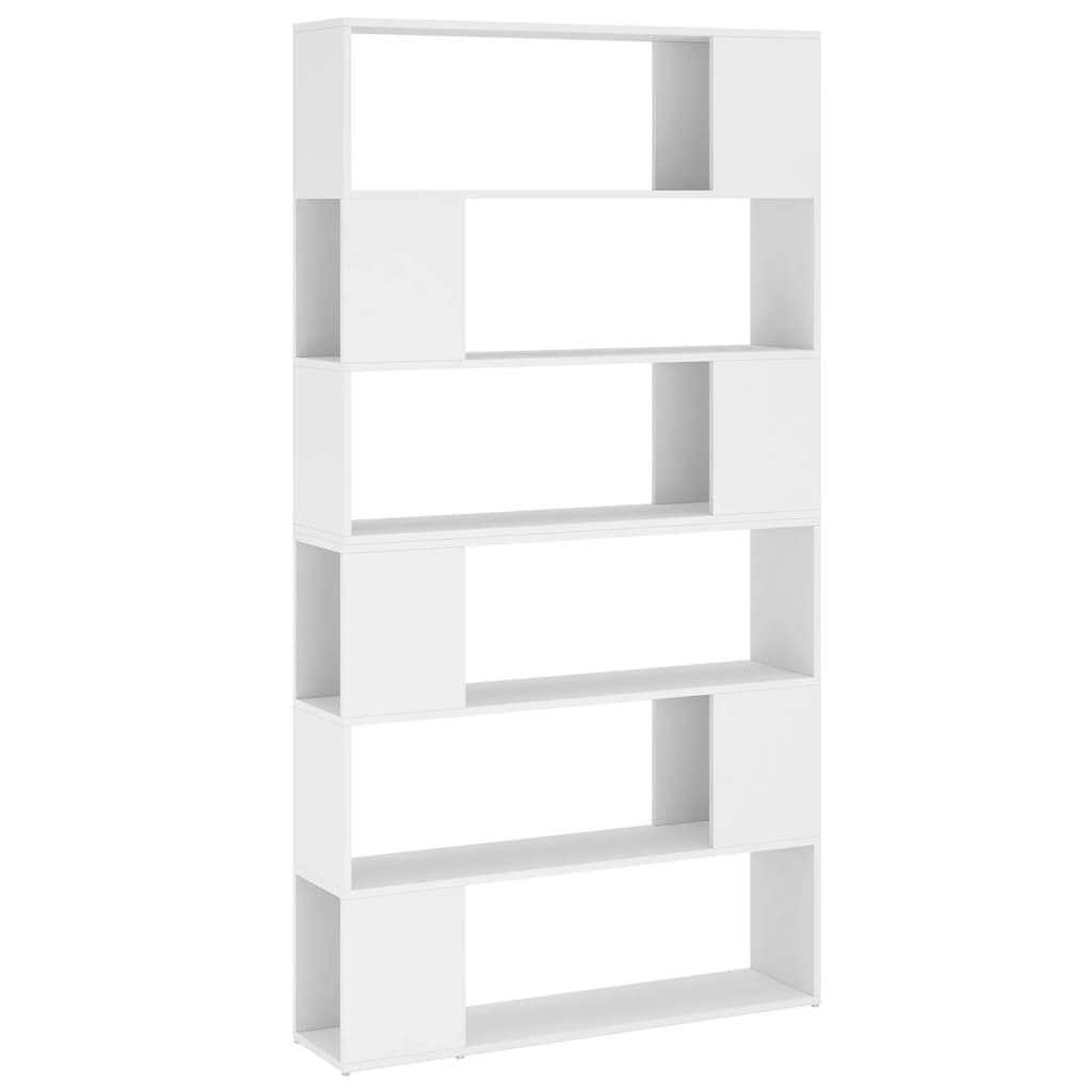 8720286661390_a_en_hd_1 vidaXL Book Cabinet Room Divider White 100x24x188 cm - Image 2