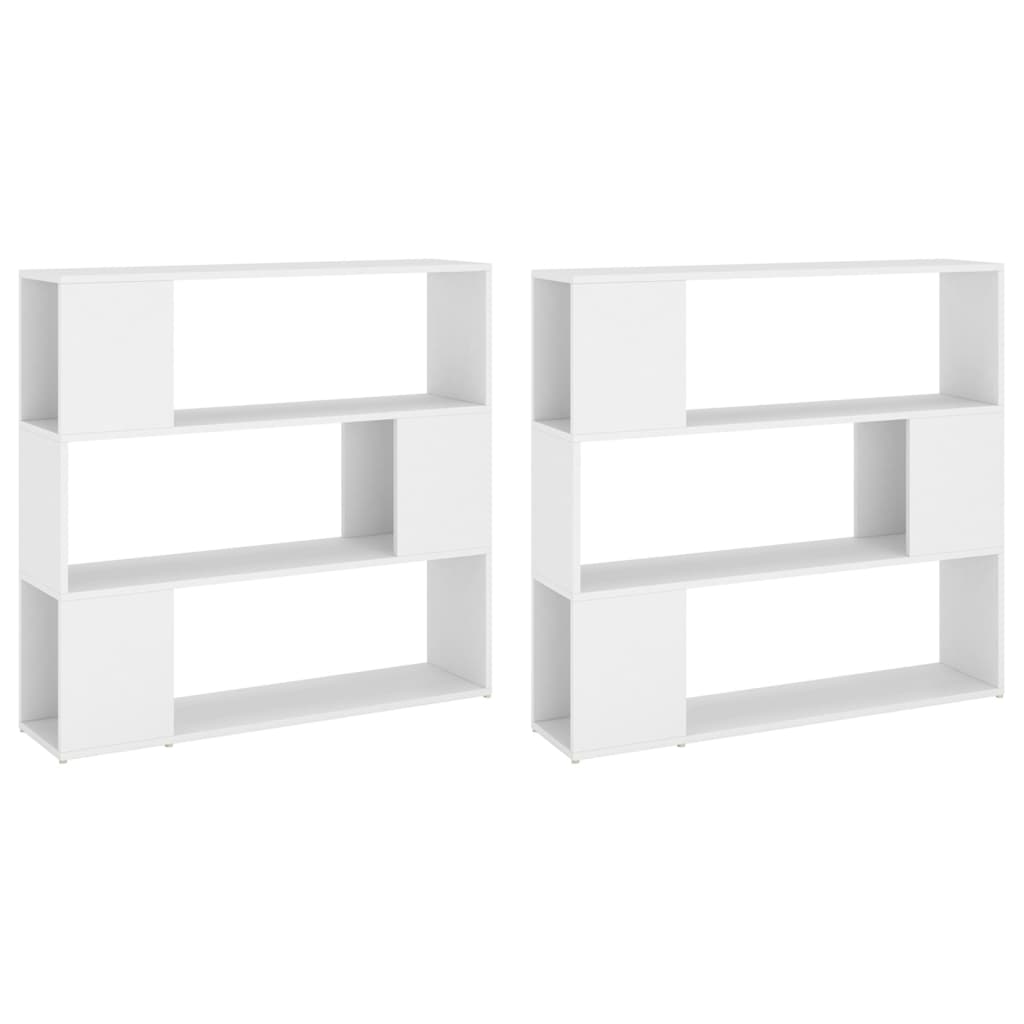 8720286661390_g_en_hd_5 vidaXL Book Cabinet Room Divider White 100x24x188 cm - Image 8