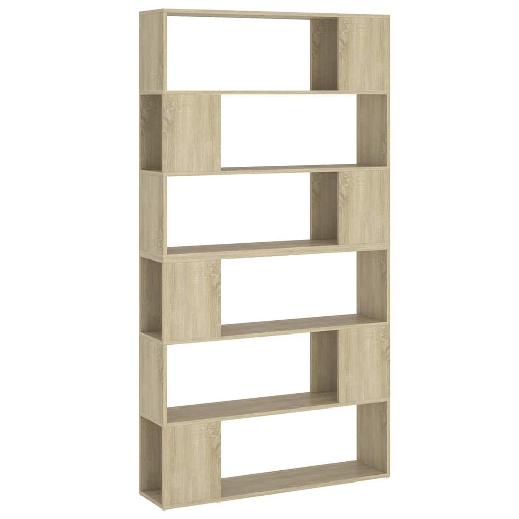 8720286661420_a_en_hd_1 vidaXL Book Cabinet Room Divider Sonoma Oak 100x24x188 cm - Image 2