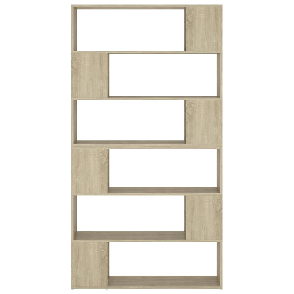 8720286661420_g_en_hd_3 vidaXL Book Cabinet Room Divider Sonoma Oak 100x24x188 cm - Image 6