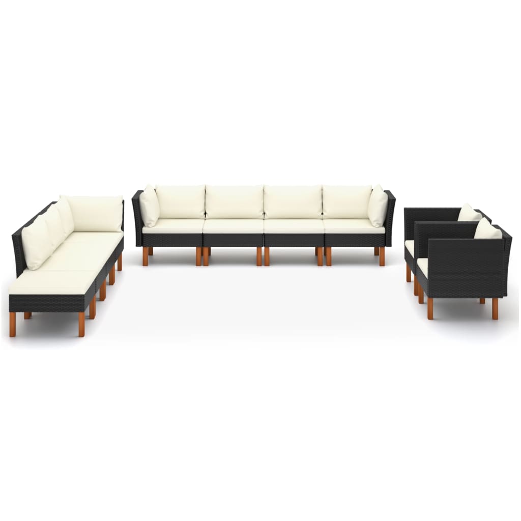 8720286661598_g_en_hd_1 vidaXL 10 Piece Garden Lounge Set Poly Rattan and Eucalyptus Wood Black - Image 2