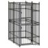 vidaXL Outdoor Dog Kennel Steel 1.84 m²