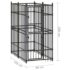 vidaXL Outdoor Dog Kennel Steel 1.84 m² - Image 7