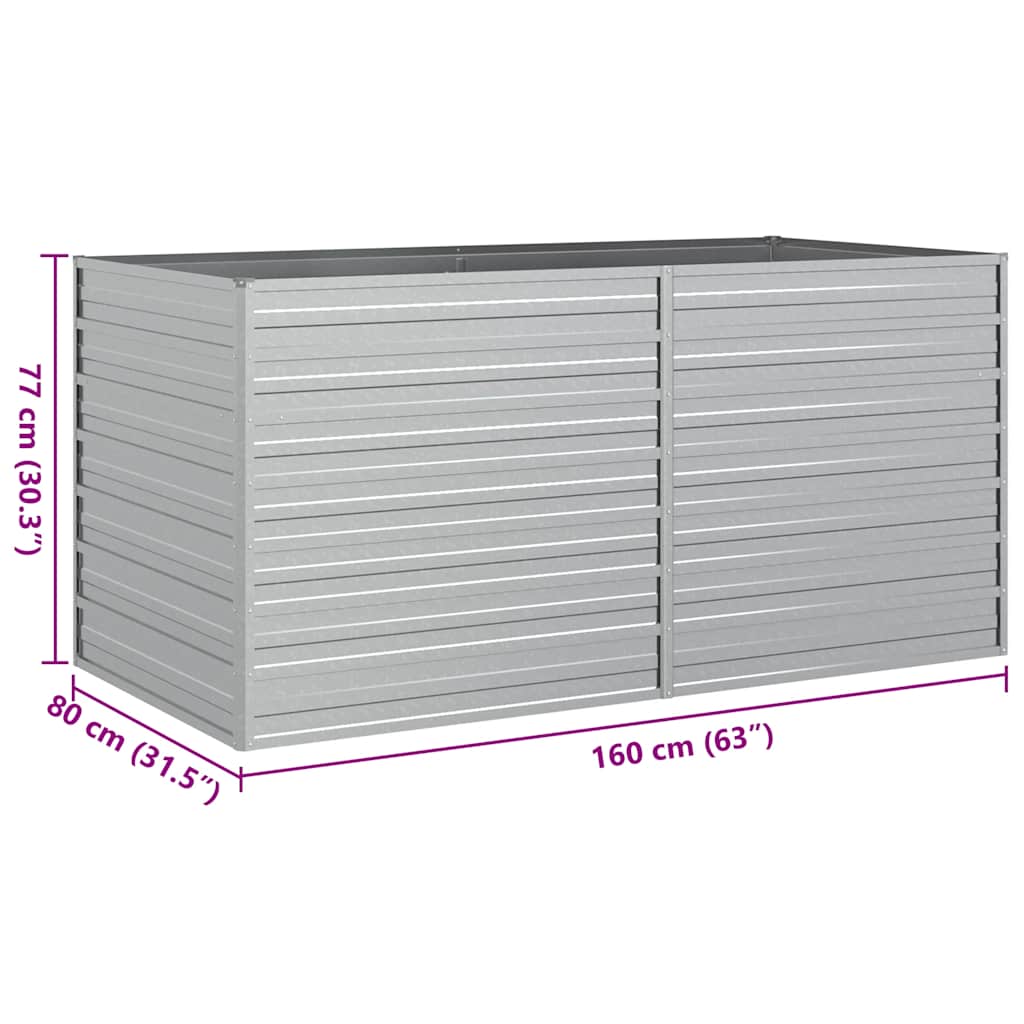 8720286661703_g_en_hd_6 vidaXL Garden Raised Bed 160x80x77 cm Galvanized Steel Silver - Image 8