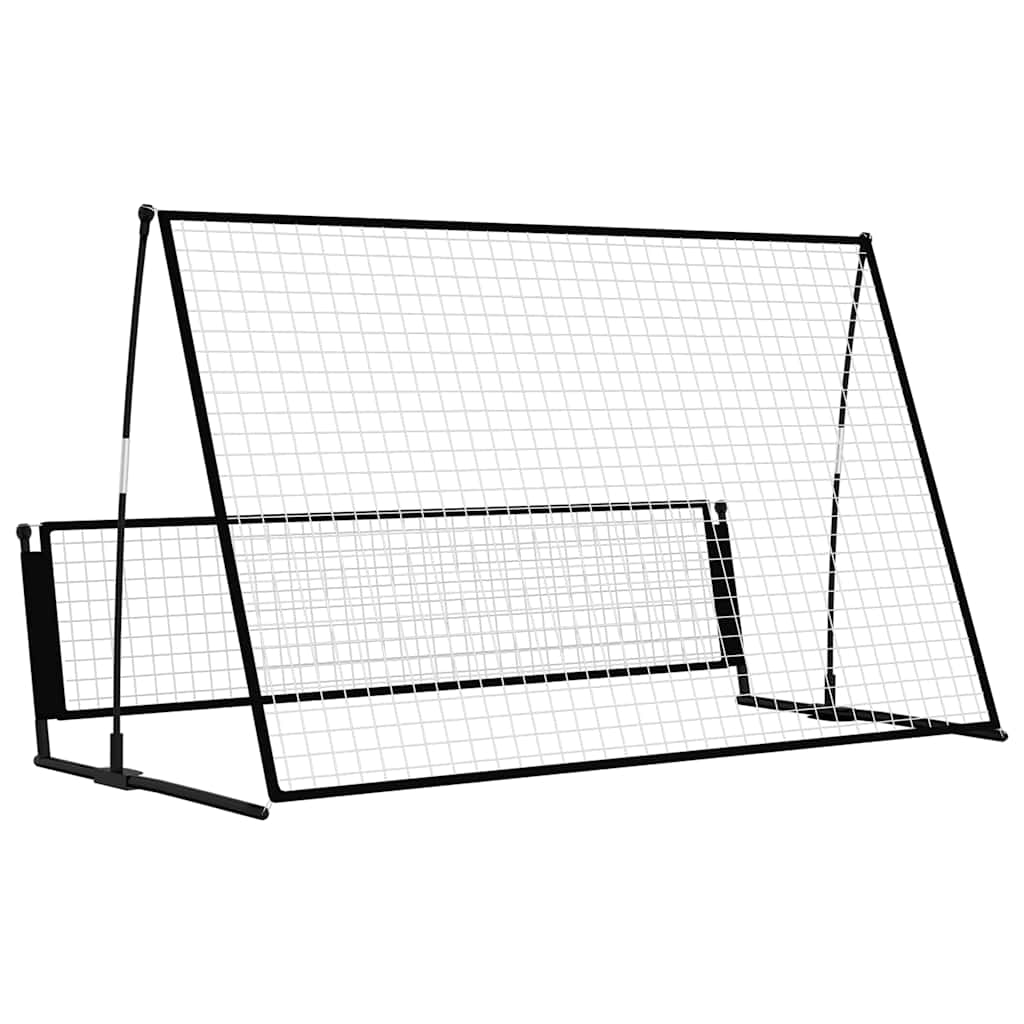 8720286662380_g_en_hd_3 vidaXL 2 in 1 Soccer Rebounder Football Goal 202x104x120 cm Steel - Image 5