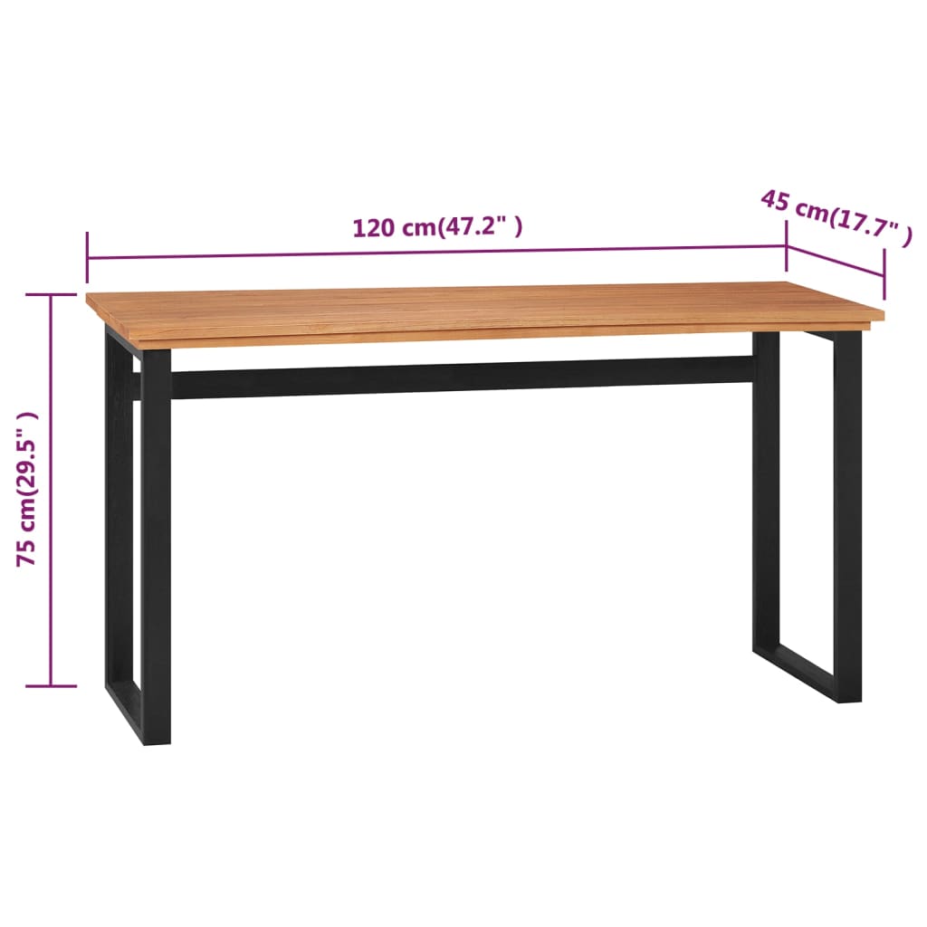 8720286662489_g_en_hd_6 vidaXL Desk 120x45x75 cm Solid Wood Teak - Image 8
