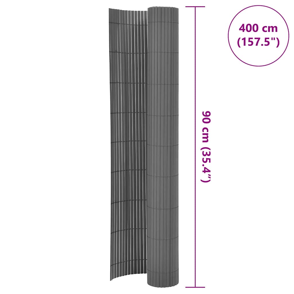 8720286662946_g_en_hd_5 vidaXL Double-Sided Garden Fence 90x400 cm Grey - Image 6