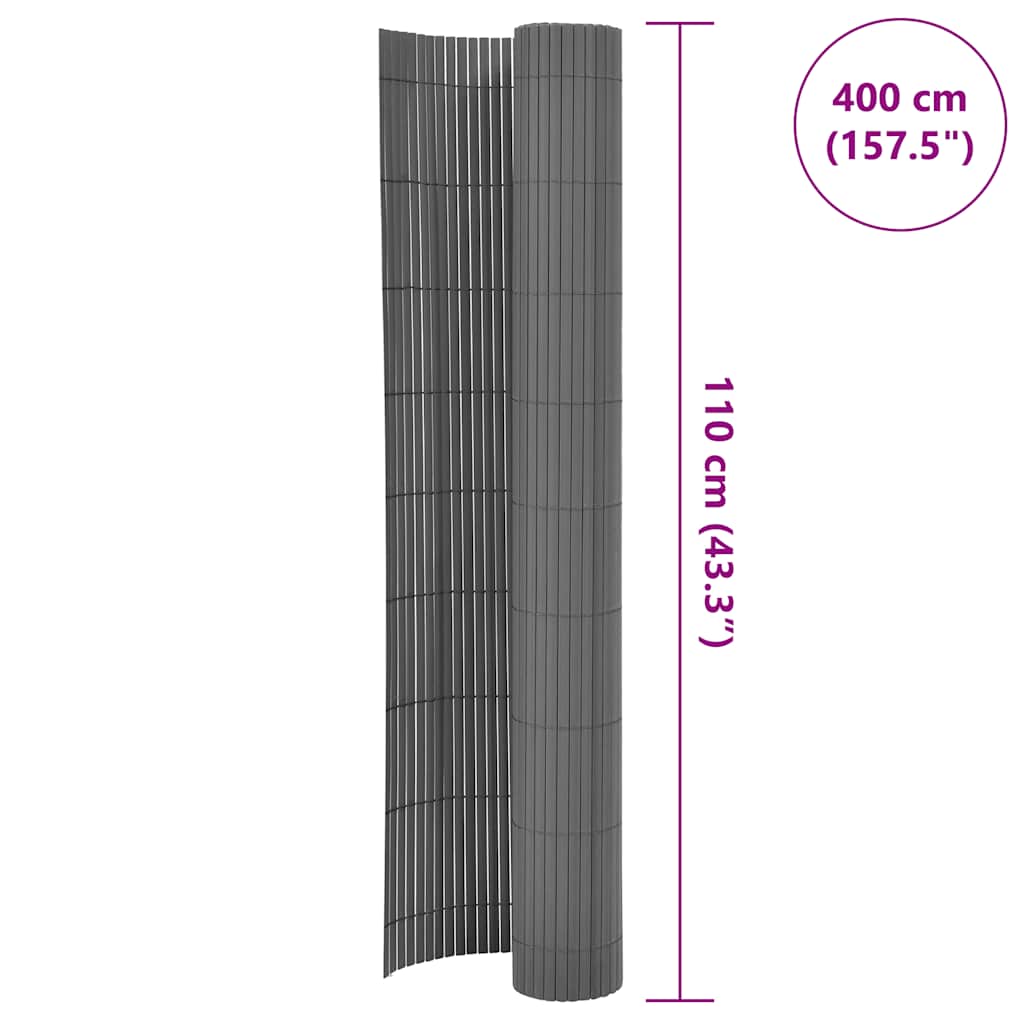 8720286663042_g_en_hd_5 vidaXL Double-Sided Garden Fence 110x400 cm Grey - Image 6