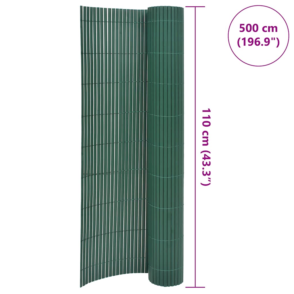 8720286663066_g_en_hd_5 vidaXL Double-Sided Garden Fence 110x500 cm Green - Image 6