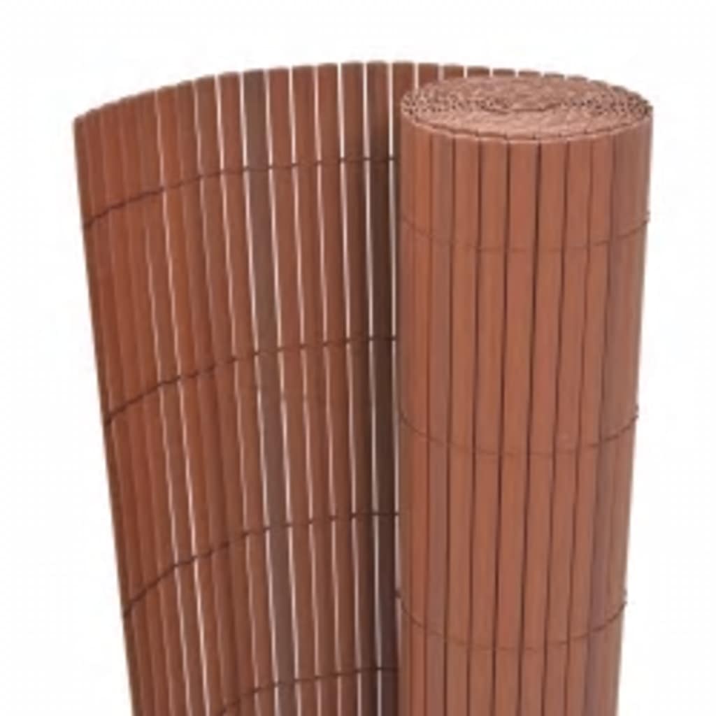 8720286663080_g_en_hd_1 vidaXL Double-Sided Garden Fence 110x500 cm Brown - Image 2