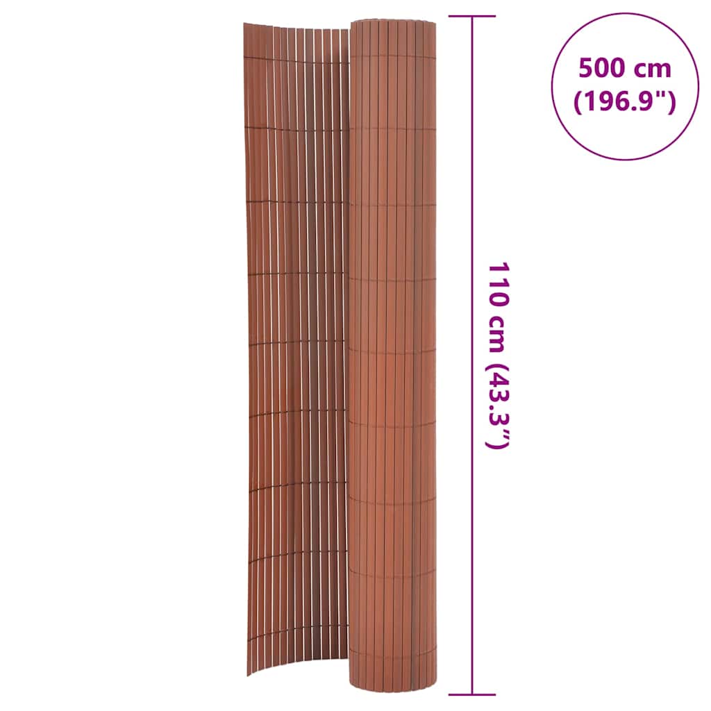 8720286663080_g_en_hd_5 vidaXL Double-Sided Garden Fence 110x500 cm Brown - Image 6