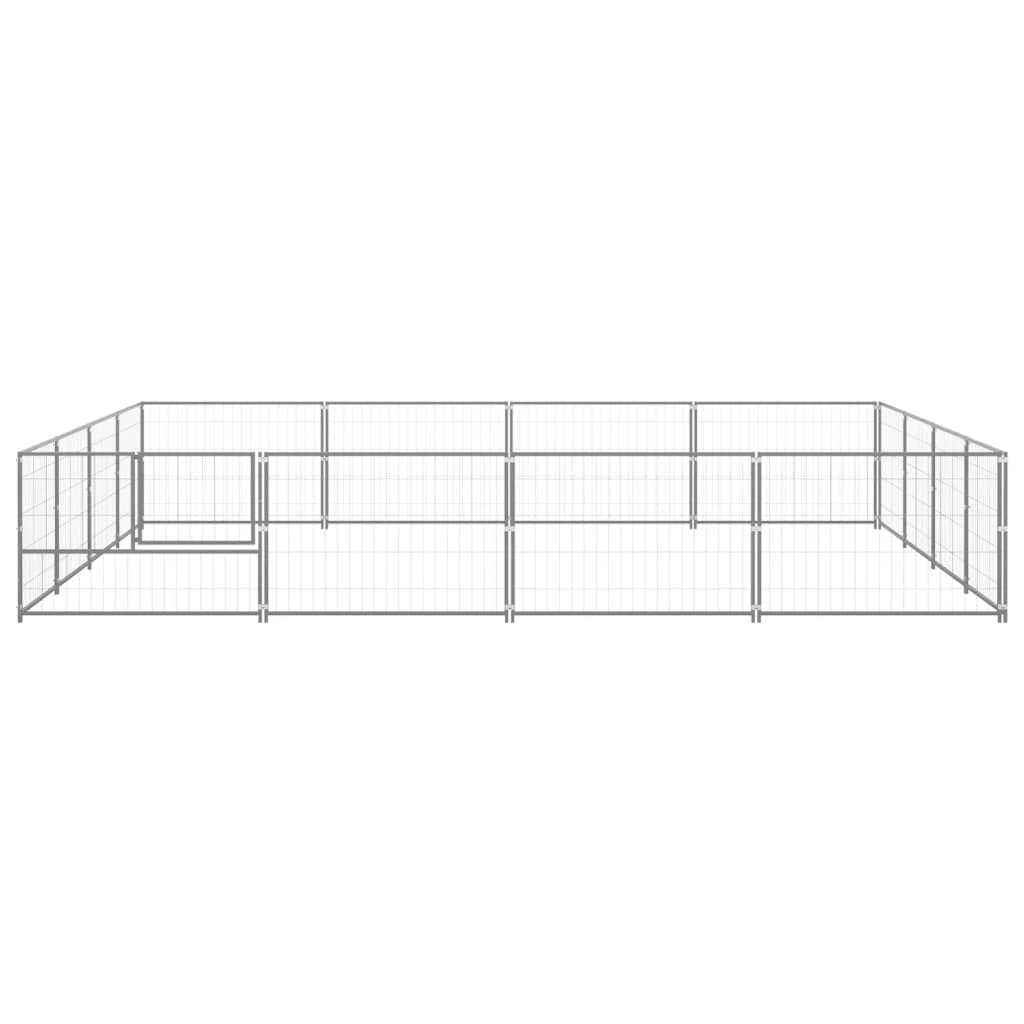 8720286664247_g_en_hd_2 vidaXL Dog Kennel Silver 16 m² Steel - Image 3