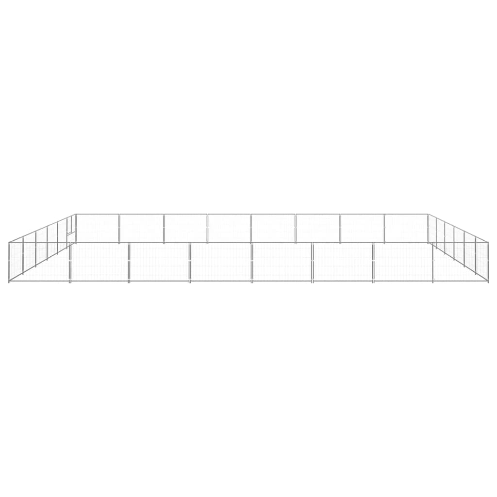 8720286664506_g_en_hd_1 vidaXL Dog Kennel Silver 48 m² Steel - Image 2
