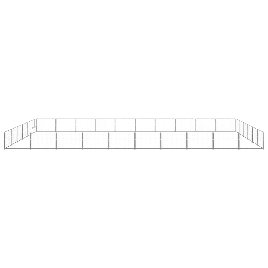 8720286664520_g_en_hd_1 vidaXL Dog Kennel Silver 60 m² Steel - Image 2