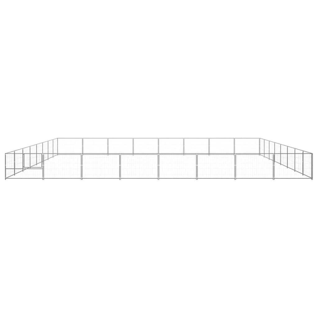 8720286664643_g_en_hd_2 vidaXL Dog Kennel Silver 64 m² Steel - Image 3