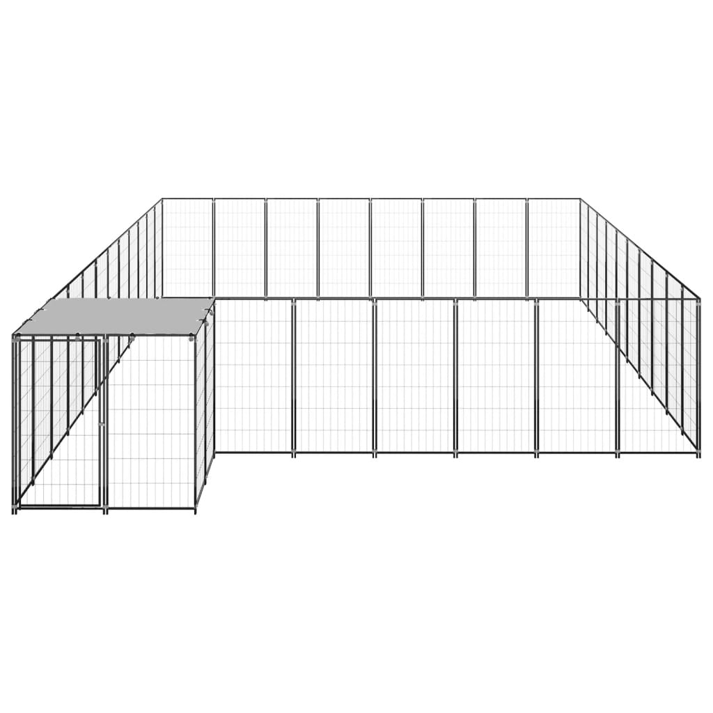 8720286665039_g_en_hd_1 vidaXL Dog Kennel Black 25.41 m² Steel - Image 2