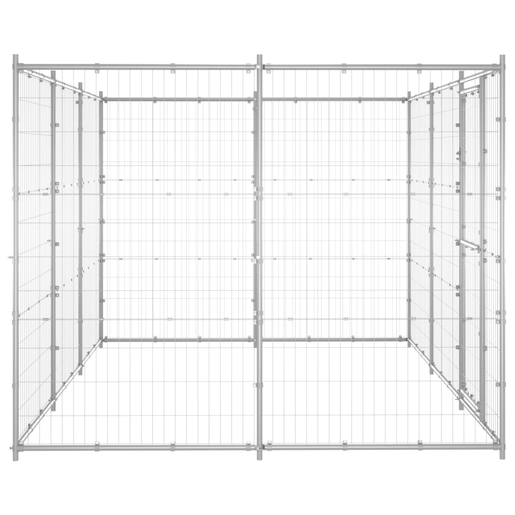 8720286665824_g_en_hd_2 vidaXL Outdoor Dog Kennel Galvanised Steel 7.26 m² - Image 3